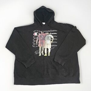 vintage Ronaldo & Messi Sweatshirt Hoodie Mens XL Black Rare Find